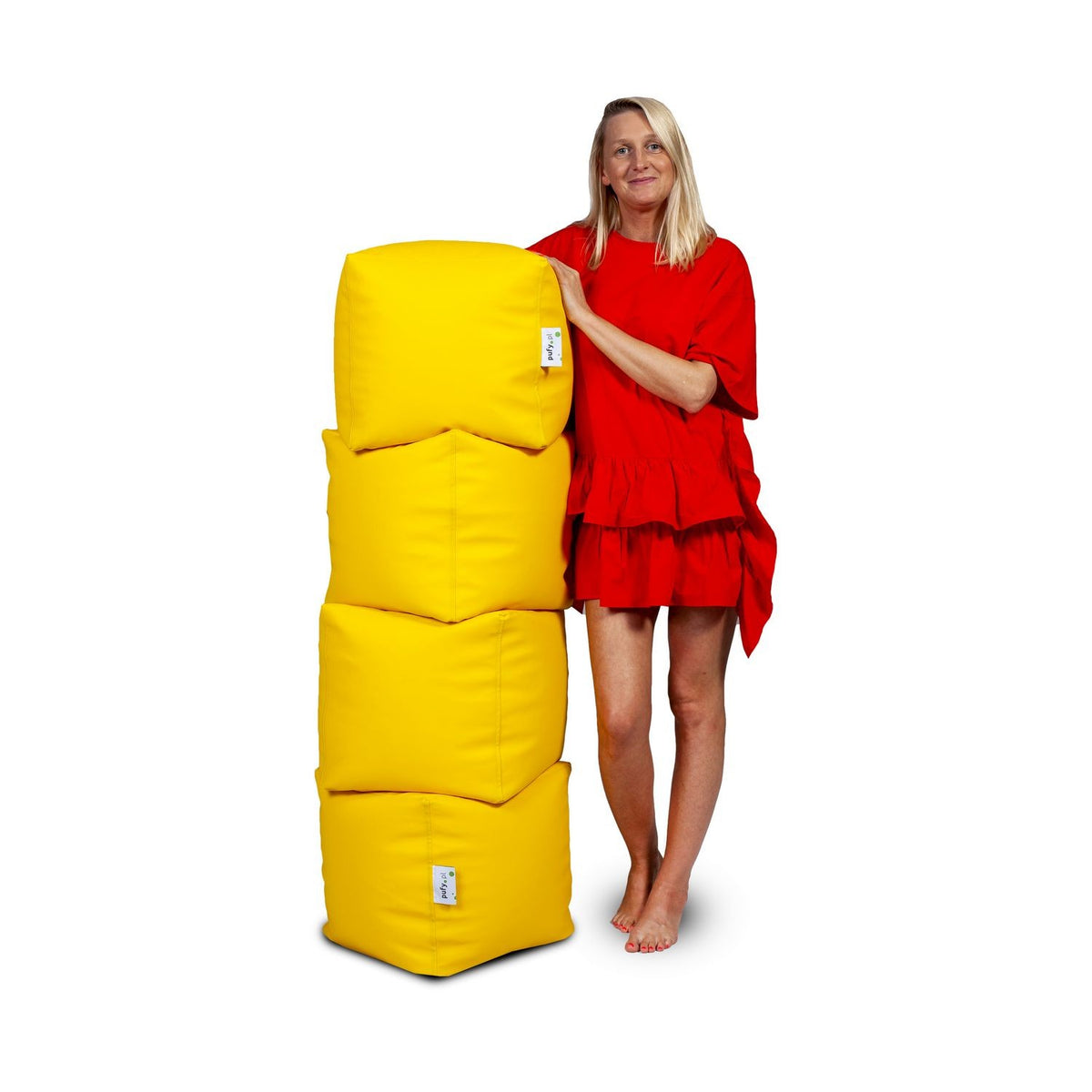 Pufa Cube Small Ekoskóra
