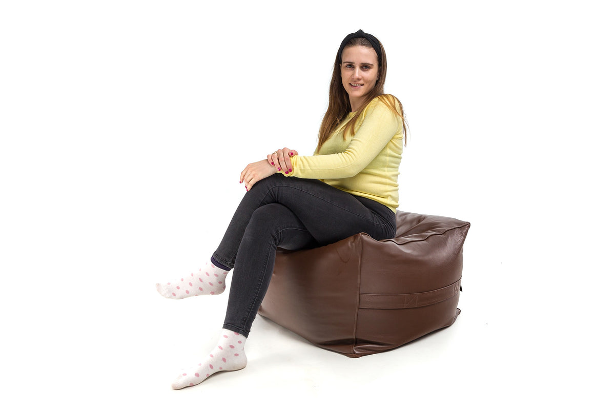 Pufa Cubo Premium Skóra Licowa