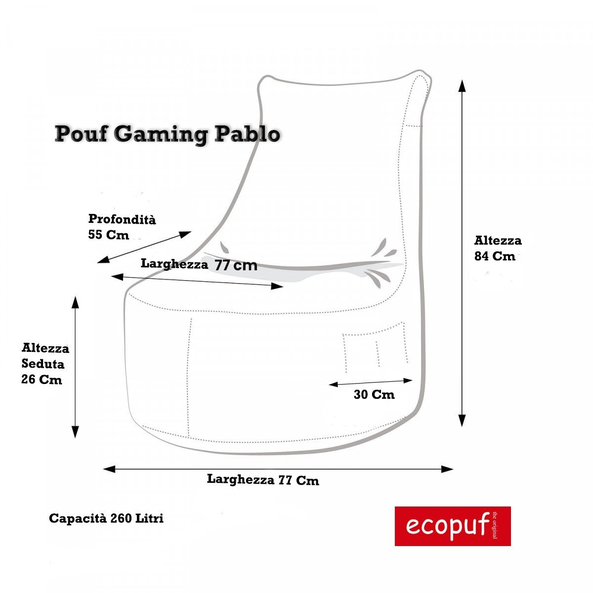 Fotel Gamingowy Pablo Ekoskóra