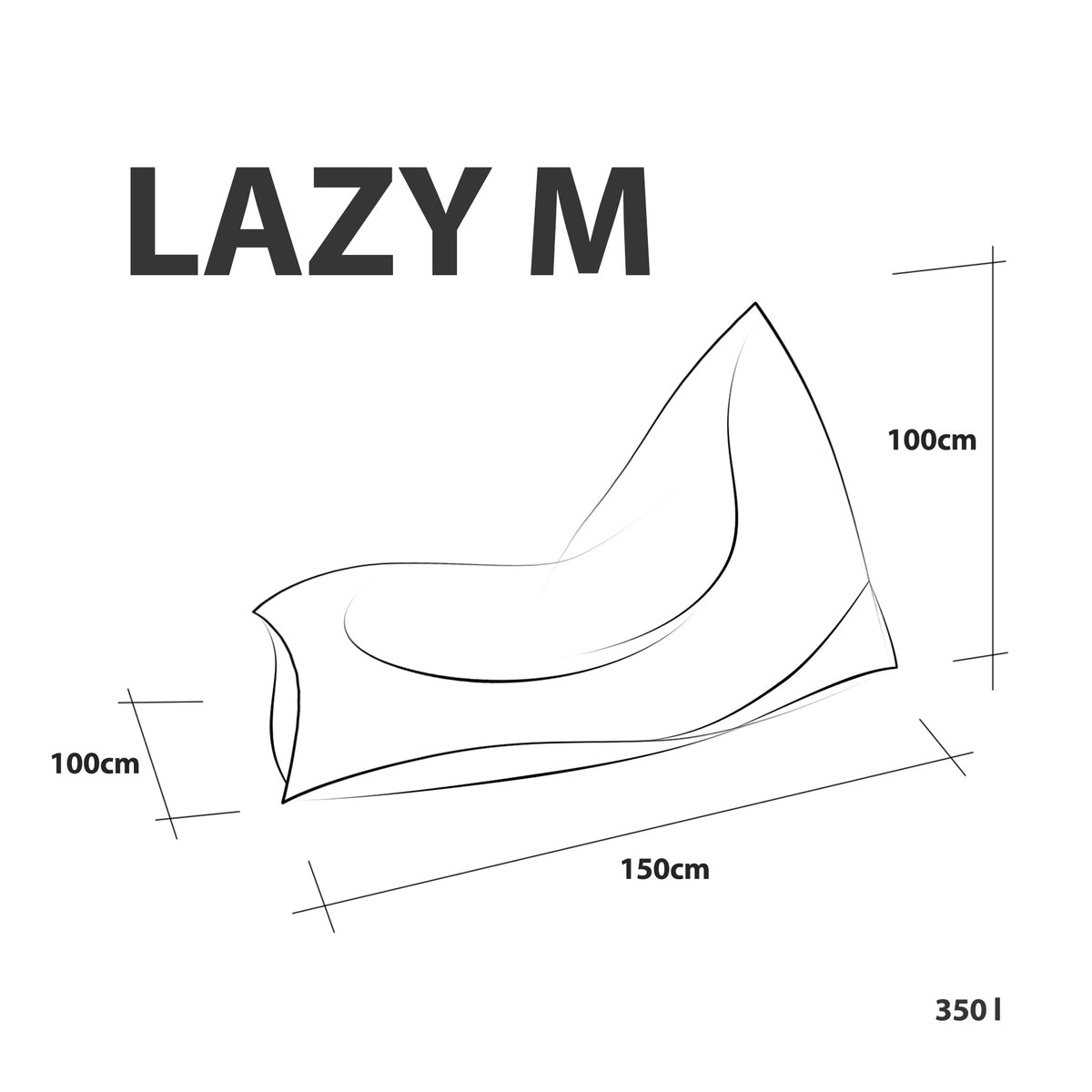 Pufa Lazy M Poliester Bis