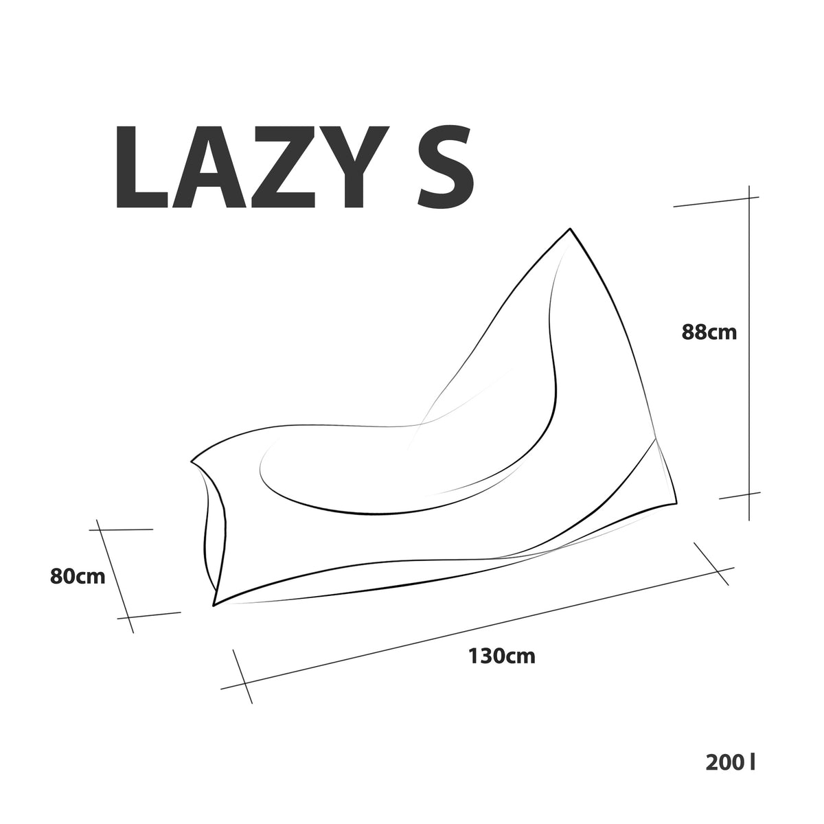 Pufa Lazy S Poliester Bis