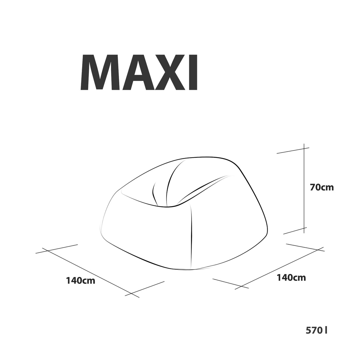 Fotel Maxi Poliester