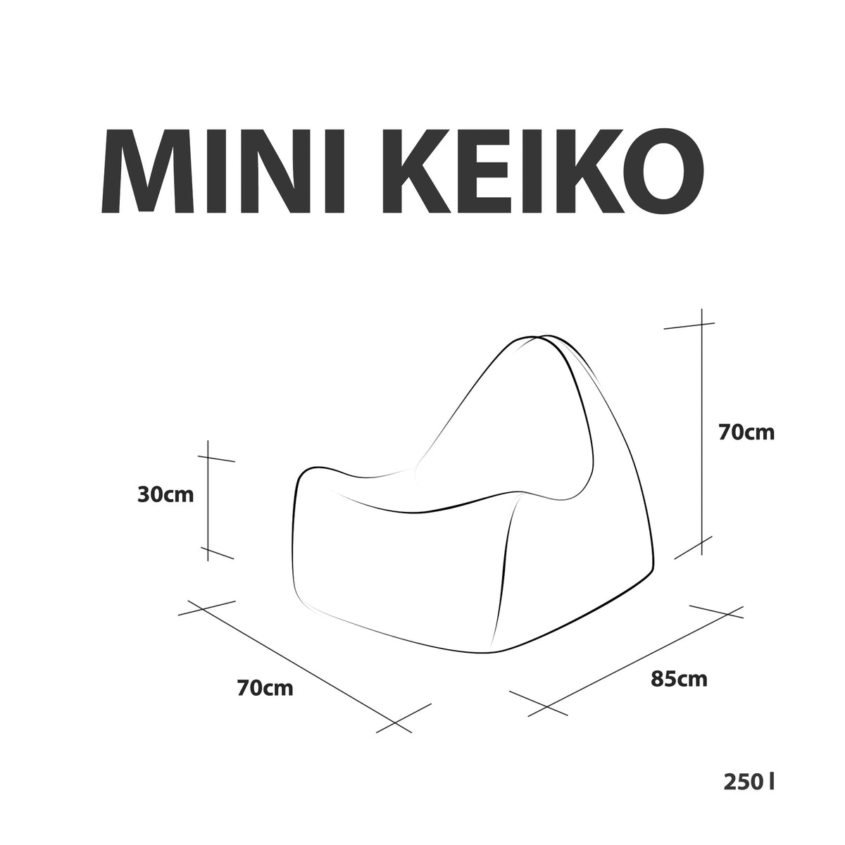 Fotel Mini Keiko Skóra licowa