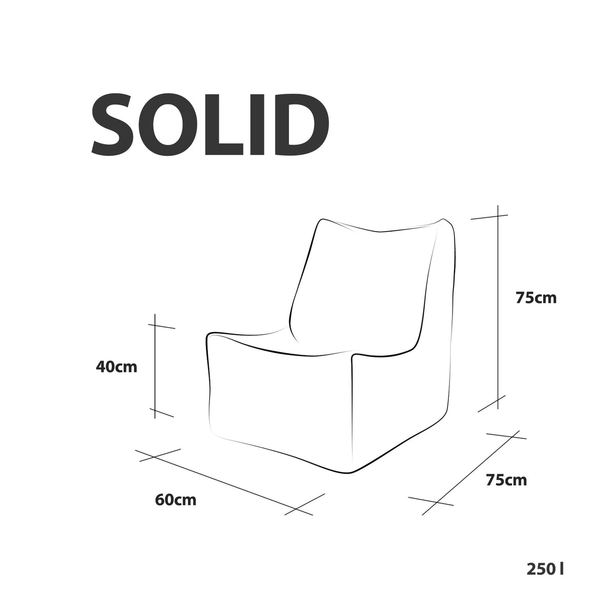 Fotel Solid Poliester